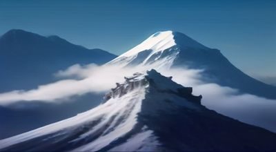 阳光下绿意盎然的高山草甸，远处山脊清晰可见，适合户外露出拍摄的开阔场景